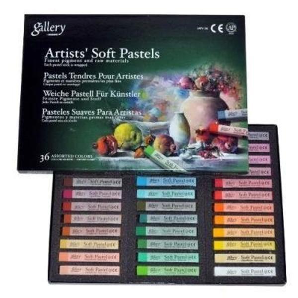 Supertrend Gallery Artists' Soft Toz Pastel Boya Seti 36 Renk Tam Boy - Image 1