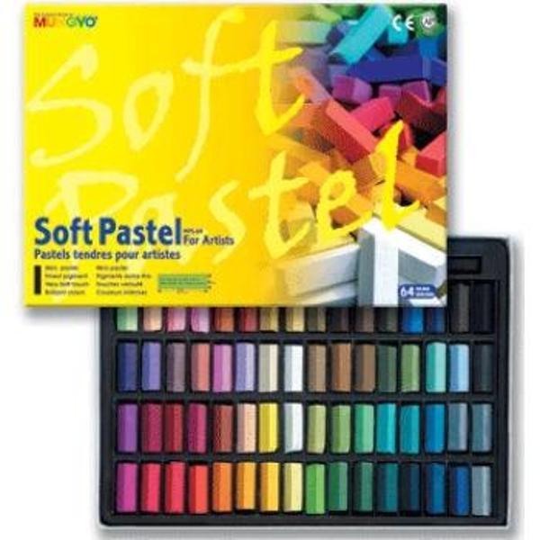 Supertrend Gallery Artists' Soft Toz Pastel Boya Seti 64 Renk Yarım Boy - Image 1