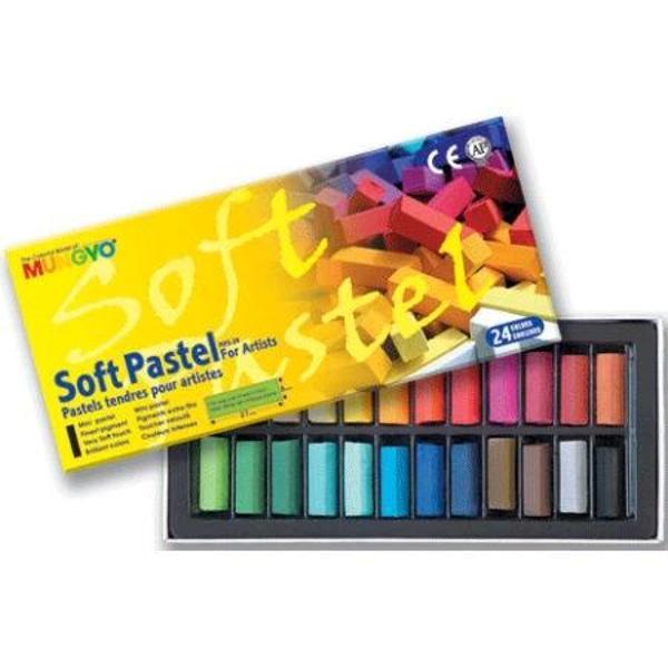 Supertrend Gallery Artists' Soft Toz Pastel Boya Seti 24 Renk Yarım Boy - Image 1