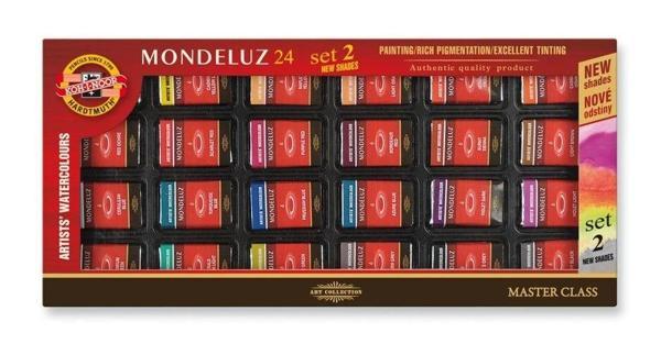 Supertrend Mondeluz Supertrendter Class Taş Tablet Sulu Boya Seti 24 Renk Set 1 - Image 1