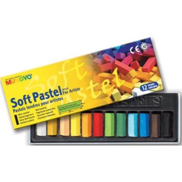 Supertrend Gallery Artists' Soft Toz Pastel Boya Seti 12 Renk Yarım Boy - Image 1