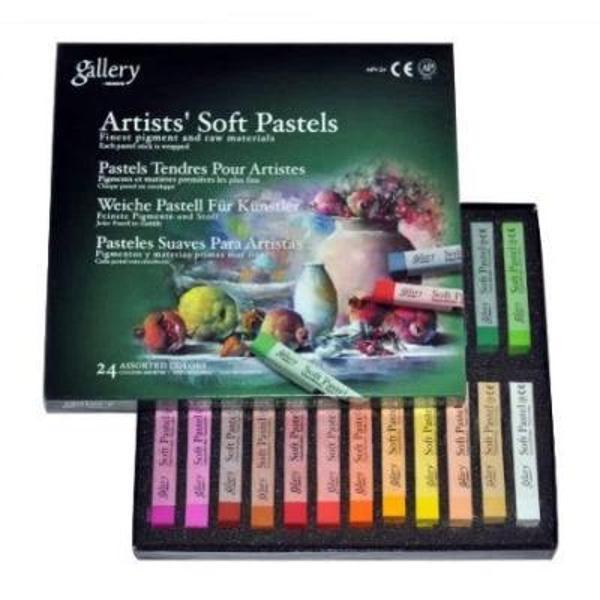 Supertrend Gallery Artists' Soft Toz Pastel Boya Seti 24 Renk Tam Boy - Image 1