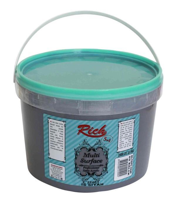 Supertrend Multi Surface Her Yüzey İçin Akrilik Boya 2500 ml. 2240 İS SİYAHI - Image 1