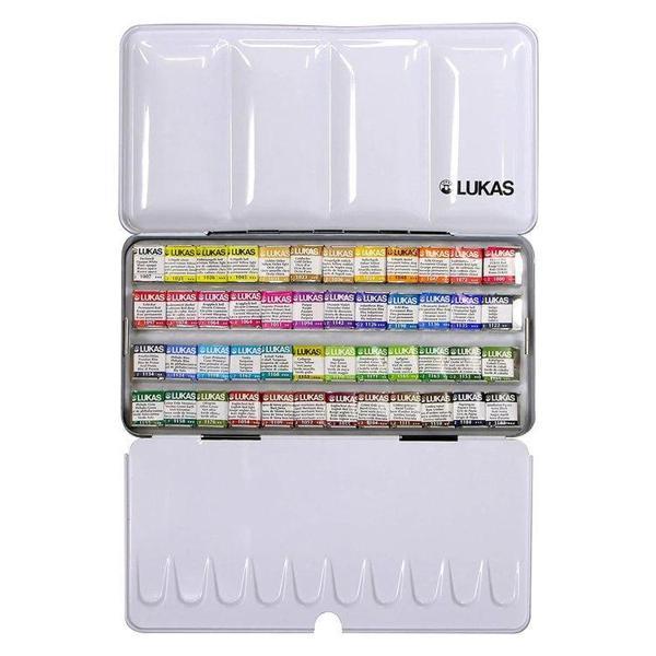 Supertrend Aquarell 1862 Profesyonel Tablet Sulu Boya Seti 48 Renk 1/2 Tablet Metal Kutu - Image 1