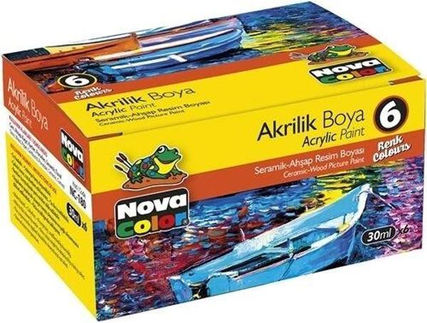 Supertrend Akrilik Boya Seti 6 Renk x 30 ml. Şişe - Image 1