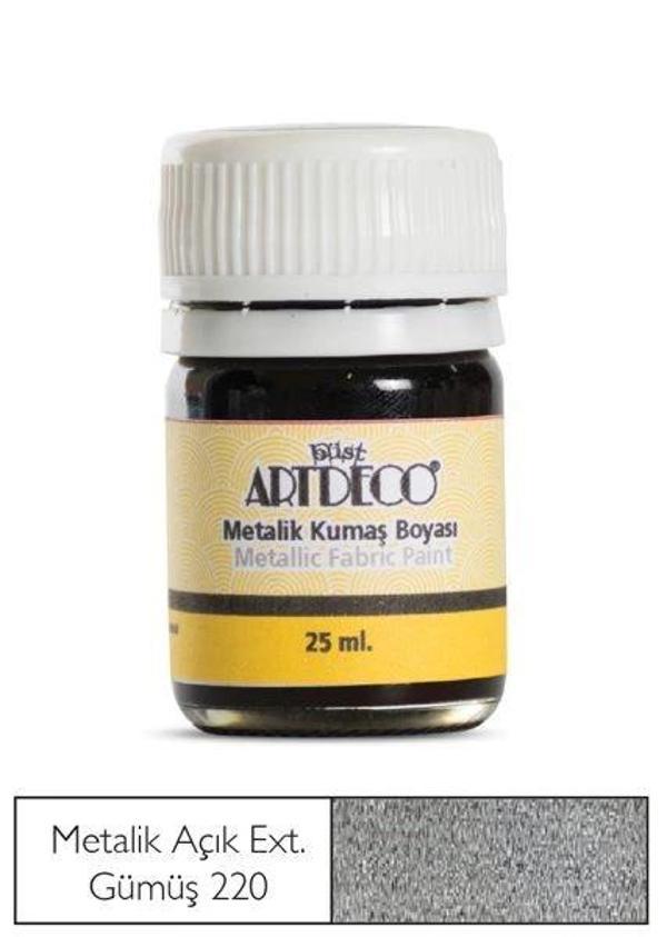 Supertrend Metalik Kumaş Boyası 222ex Ekstra Gümüş - Image 1