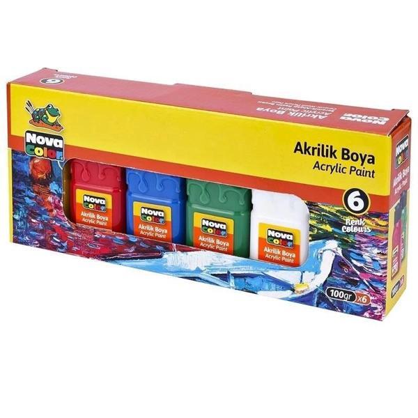 Supertrend Akrilik Boya Seti 6 Renk x 100 gr. - Image 1