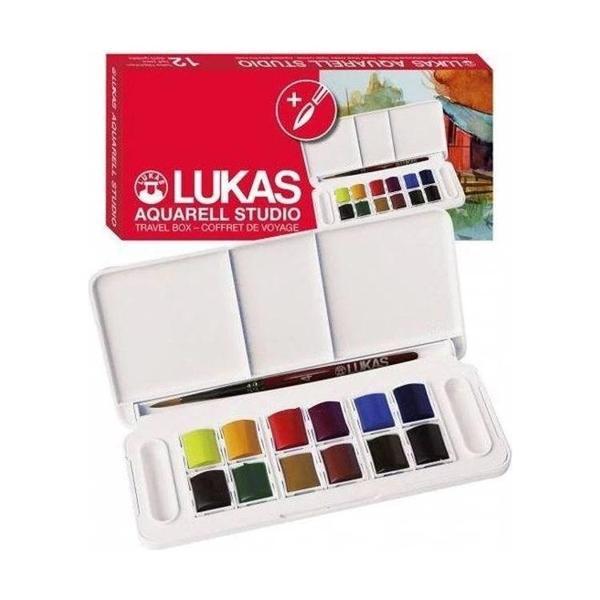 Supertrend Aquarell Studio Tablet Sulu Boya Seti 12 Renk 1/2 Tablet - Image 1