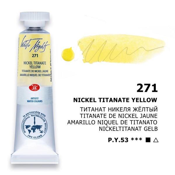 Supertrend White Nights Tüp Sulu Boya 10 ml. 271 Nickel Titanate Yellow - Image 1