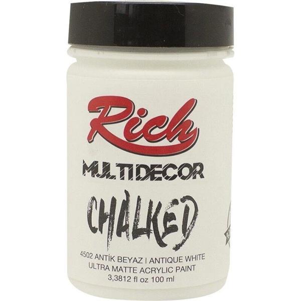 Supertrend Multi Decor Chalked Akrilik Boya 100 cc. 4502 ANTİK BEYAZ - Image 1