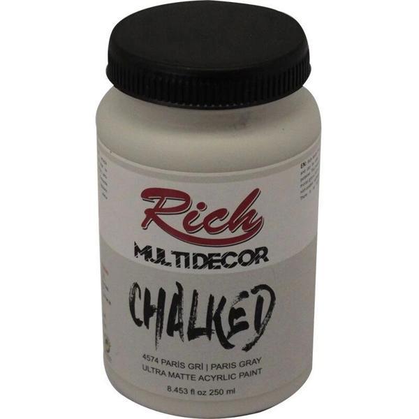 Supertrend Multi Decor Chalked Akrilik Boya 250 cc. 4574 PARİS GRİ - Image 1