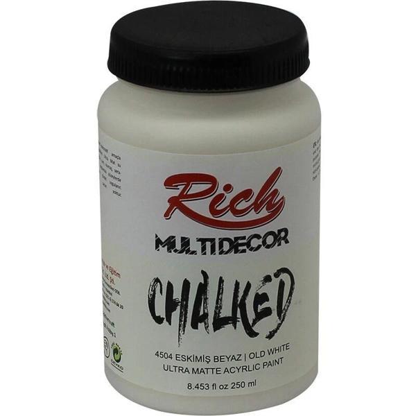 Supertrend Multi Decor Chalked Akrilik Boya 250 cc. 4504 ESKİMİŞ BEYAZ - Image 1