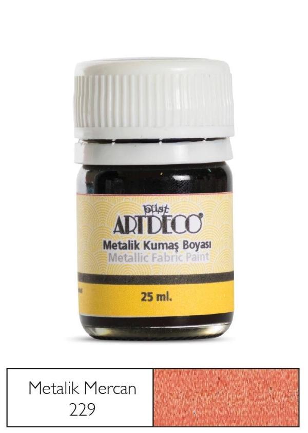 Supertrend Metalik Kumaş Boyası 229 Mercan - Image 1