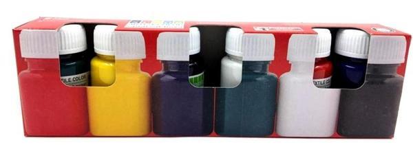 Supertrend Kumaş Boyası Seti 6 Renk x 25 ml. - Image 1