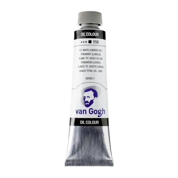 Supertrend Van Gogh Yağlı Boya 40 ml. 118 Titanium White (Linseed Oil) - Image 1