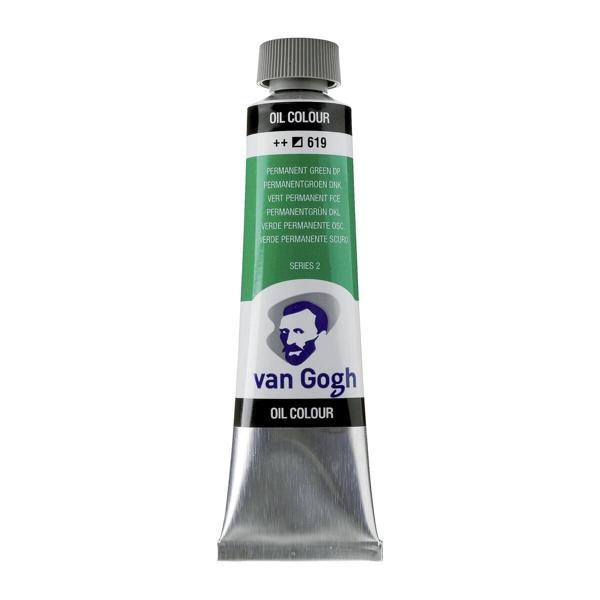 Supertrend Van Gogh Yağlı Boya 40 ml. 619 Permanent Green Deep - Image 1