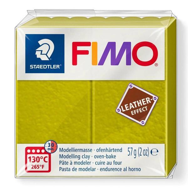 Supertrend Fimo Leather (Deri) Effect Polimer Kil 519 Zeytin Yeşili - Image 1