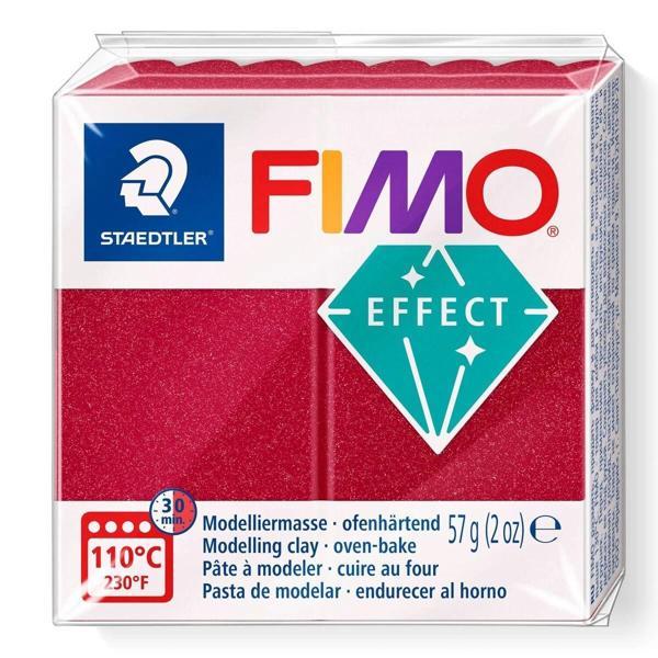 Supertrend Fimo Effect Polimer Kil 28 Ruby Red (Metalik) - Image 1