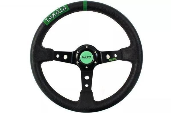 Takata Spor Direksiyon Ofsetli Siyah Deri - Image 1