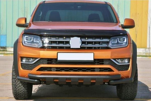 Volkswagen Amarok 2010+ Off Road Siyah Ön Koruma Ön Tampon Koruma Demiri Krom Glocity AQM4WD - Image 1
