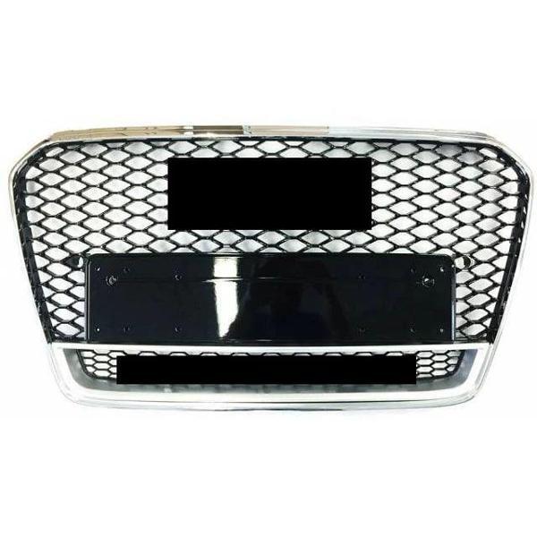 Audi A5 RS5 Panjur Quattro Yazılı Krom/Siyah RS 2011-2016 Arası Uyumlu - Image 1