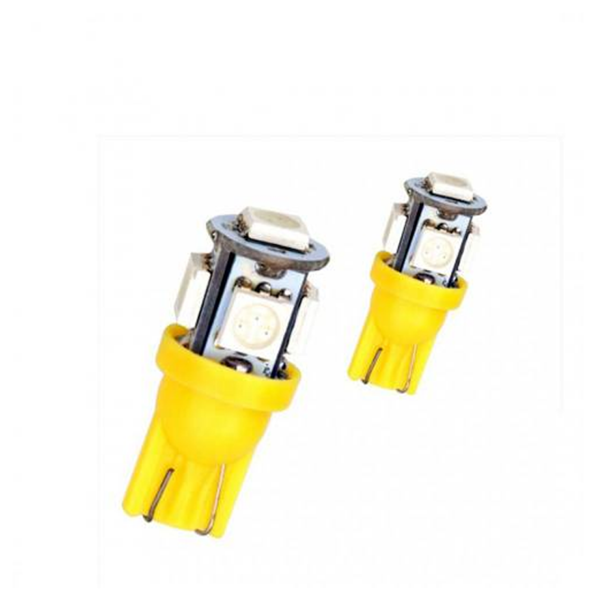 T10 Led Ampul 5 Çipli Sarı 12 Volt - Image 1