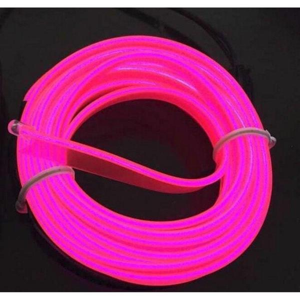 Araç İçi Neon Aydınlatma Pembe 5 Metre - Image 1