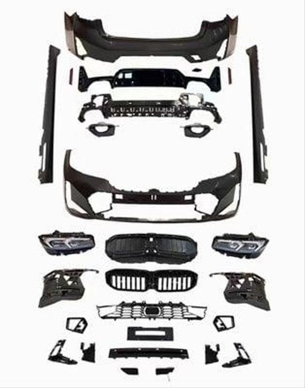 Bmw 3 Serisi 2019+ G20 İçin 2022 + Facelift Body Kit (Ön-Arka-Yan-Panjur-Egzoz-Far) - Image 1