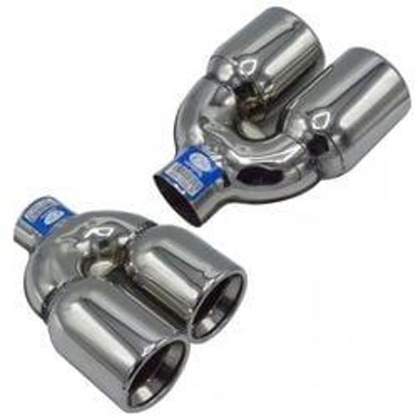 Universal Krom Egzoz Ucu Çiftli M Model Sağ Çıkış 90×100 800-036R - Image 1