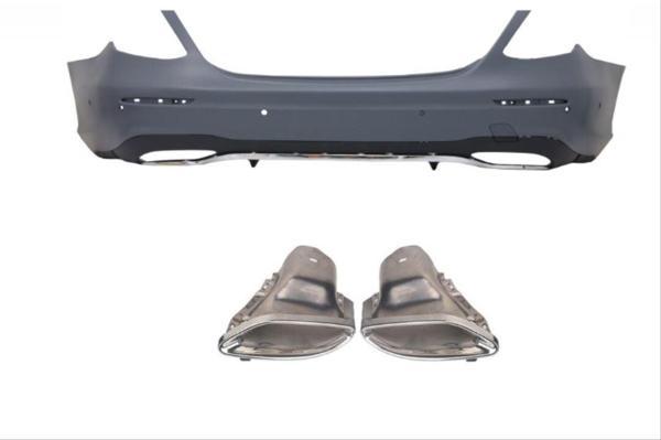 Mercedes W213 E Serisi Uyumlu Oem Amg Arka Tampon&Egzoz - Image 1