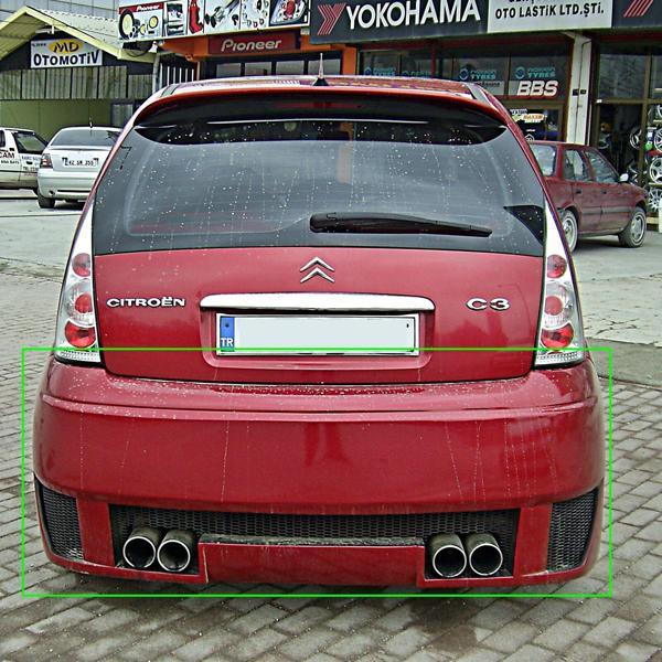 Citroen C3 Arka Tampon - Image 1