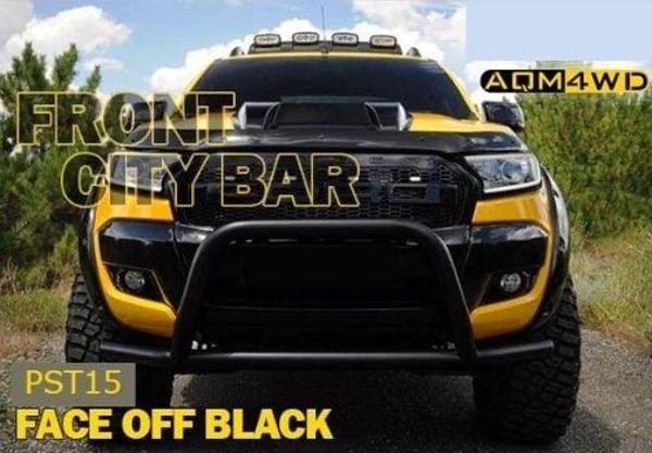 Nissan Navara 2006+ Off Road Ön Tampon Koruma Demiri Siyah Face Off AQM4WD - Image 1