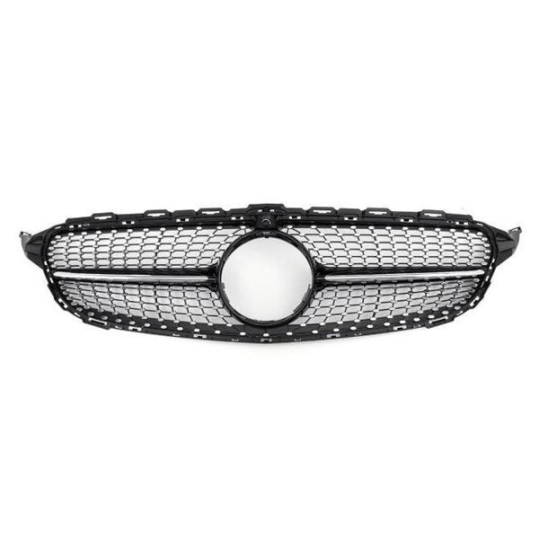 Mercedes W205 2019+ C Serisi Uyumlu Diamond Panjur - Gri - Image 1