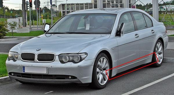 Bmw E65 2002-2008 Long Marşpiyel - Image 1