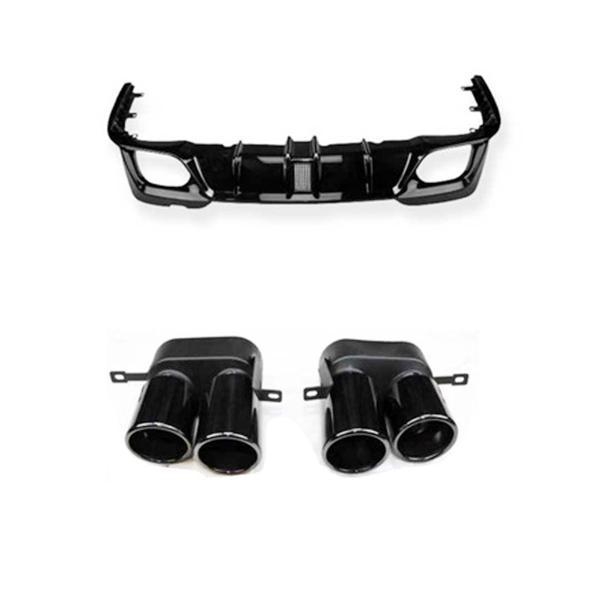 Bmw 3 Serisi 2019+ G20 İçin M3 GTS Difüzör Seti (Çakarlı ve Egzozlu) - Image 1