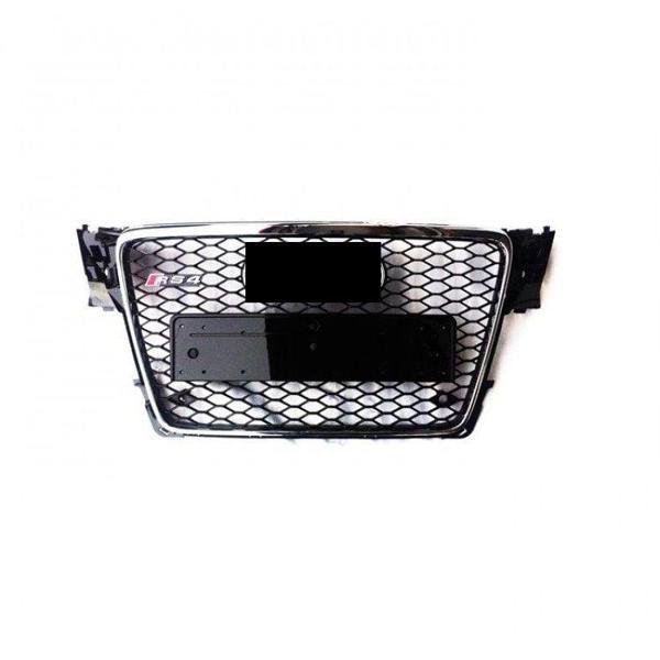 Audi A4 RS4 2008-2011 Krom Çerçeveli Siyah Panjur - Image 1
