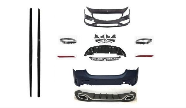 Mercedes W117 Cla Serisi Uyumlu Oem Amg Set (Ön Arka Tampon, Diamond Panjur,Marşpiyel,Egzozlar) - Image 1