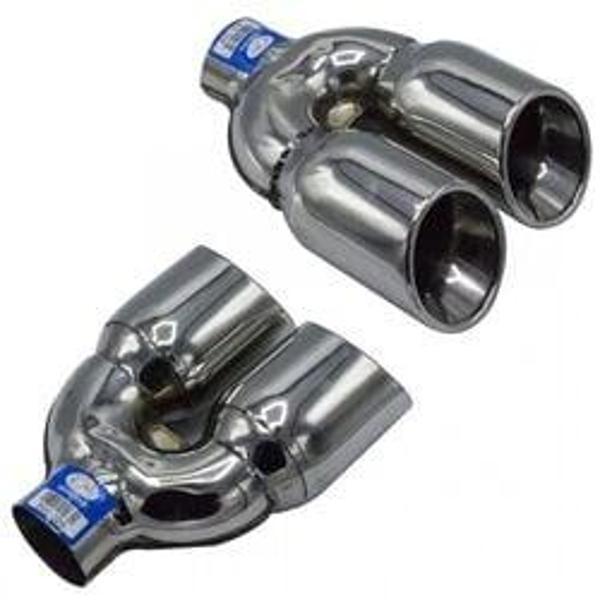 Universal Krom Egzoz Ucu Çiftli Açılı Çıkış 90×110 800-028 - Image 1
