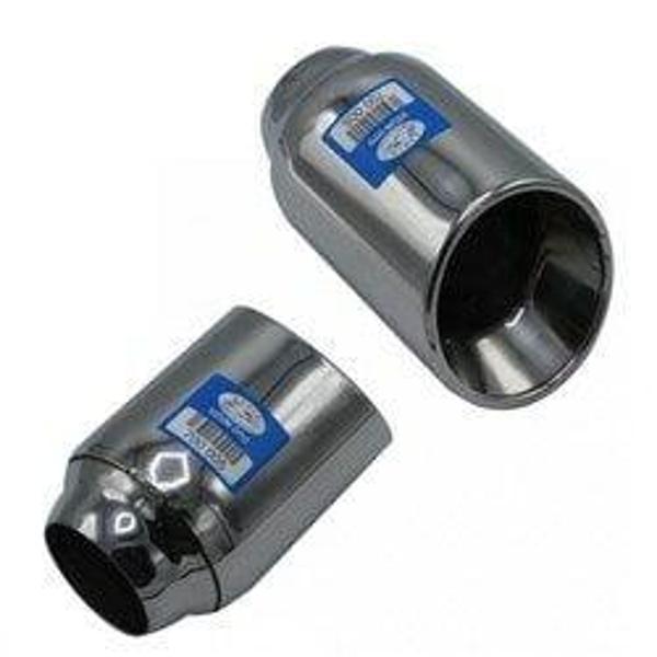 Üniversal Krom Egzoz Ucu Açılı Çıkış 101x140 700-005 - Image 1