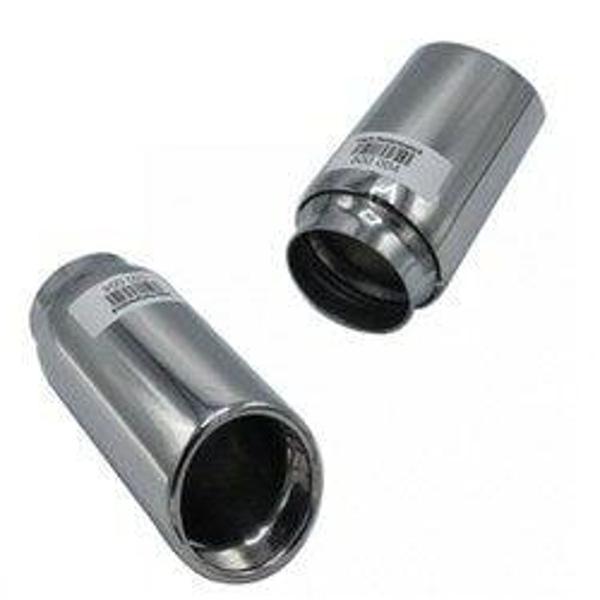 Üniversal Krom Egzoz Ucu Açılı Çıkış 76x140 500-004 - Image 1