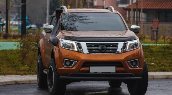 Mercedes X-Class 2017+ Uyumlu Off Road Ön Tampon Koruma Demiri Siyah (Çiftli Bıyık) AQM4WD - Image 1