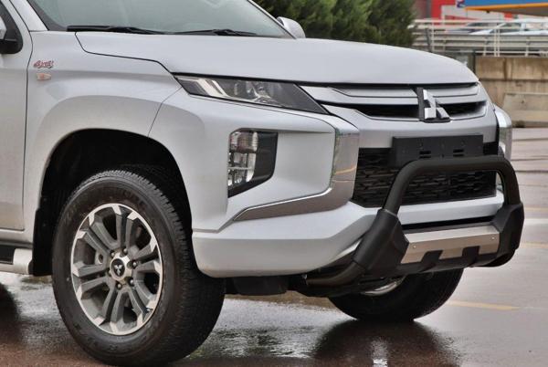 Mitsubishi L200 2007+ Off Road Poliüretan Ön Koruma Ön Tampon Koruma Demiri Siyah Amazonplus AQM4WD - Image 1