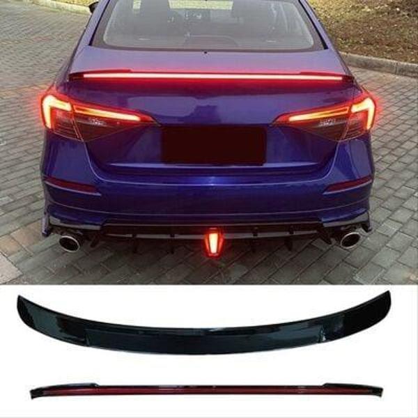 Honda Civic Fe1 2022 İçin Uyumlu Led Spoiler Parlak Siyah - Image 1