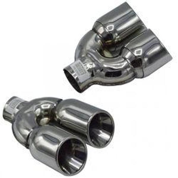 Universal Krom Egzoz Ucu Çiftli S Model Sağ Çıkış 90×110 800-030R - Image 1