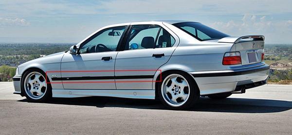 Bmw E36 1991-1998 M3 Kapı Çıtası Sedan - Image 1