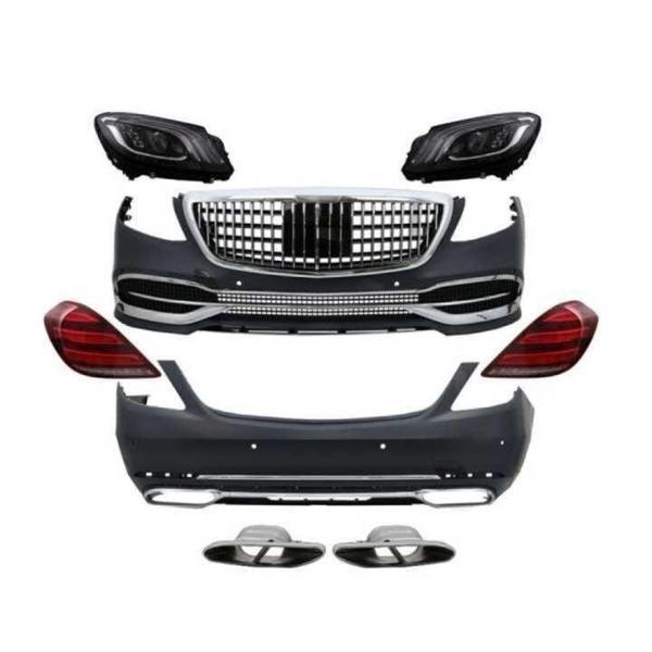 Mercedes W222 S Serisi 2014-2020 Uyumlu MayBach Body Kit (Maybach Far Ve Stop Dahil) - Image 1
