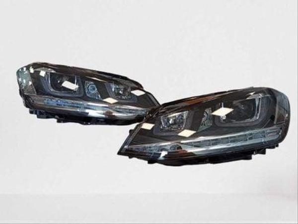 Volkswagen Golf 7 MK7 2012-2018 U Led Far Silver Hareketsiz - Image 1