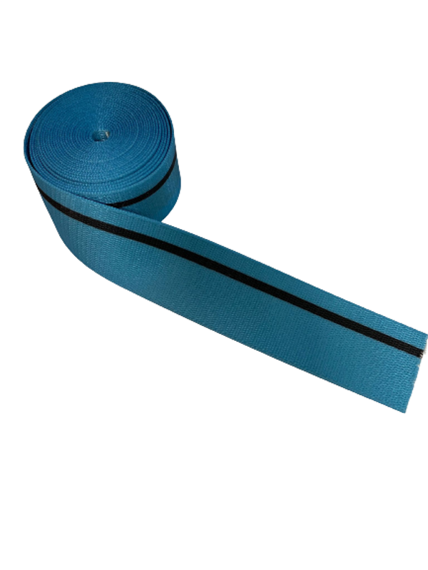 Mavi Siyah Çizgili Spor Emniyet Kemeri 1 Koltuk 4 Metre - Image 1