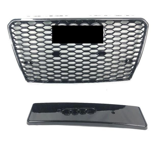 Audi A7 Panjur RS7 Krom/Siyah 2010-2014 Arası Uyumlu - Image 1
