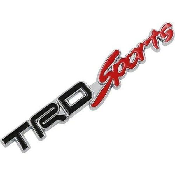 TRD Sports Siyah Kırmızı Çamurluk ve Bagaj Logosu - Image 1